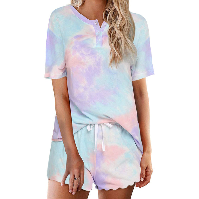 Tie Dye Women's Sleepwear Pajamas Set