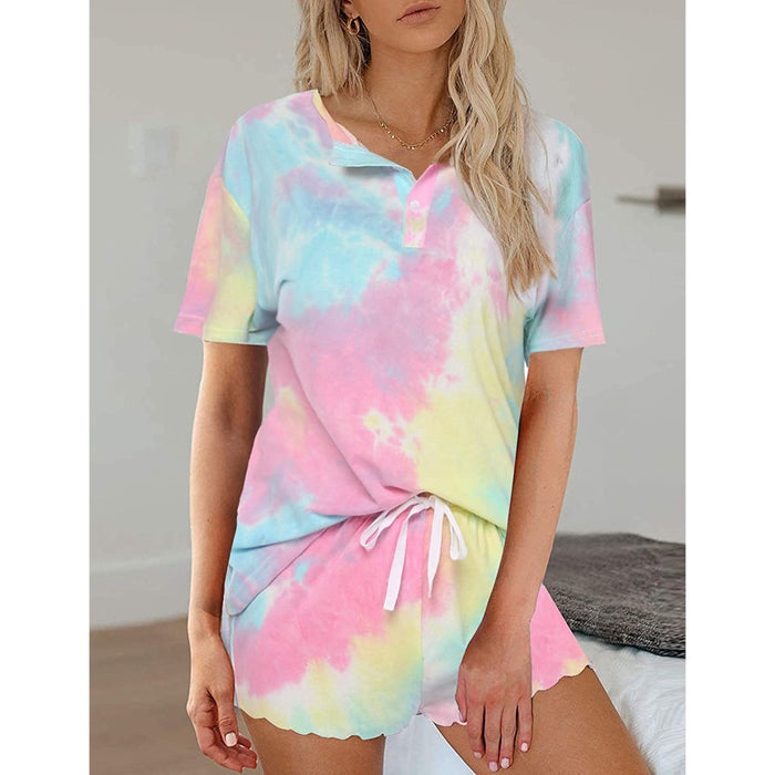 Tie Dye Women's Sleepwear Pajamas Set