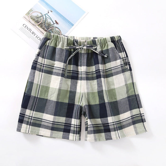 Men & Women Lattice Pajamas Shorts