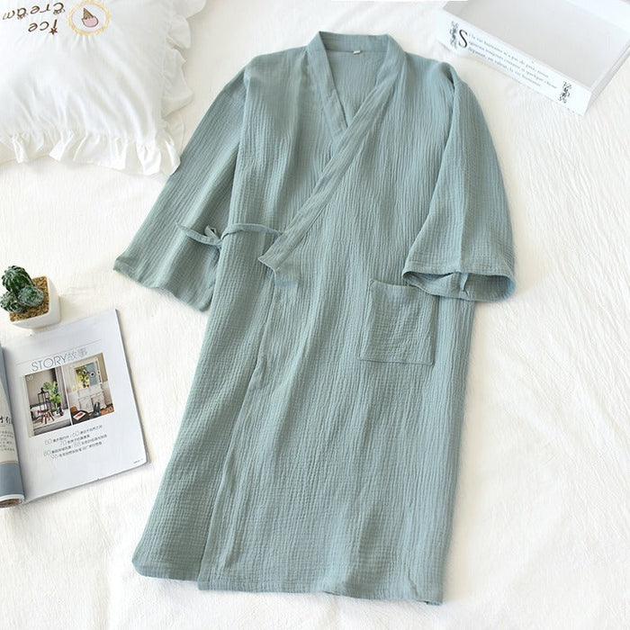 Japanese Unisex Summer thin Nightgown