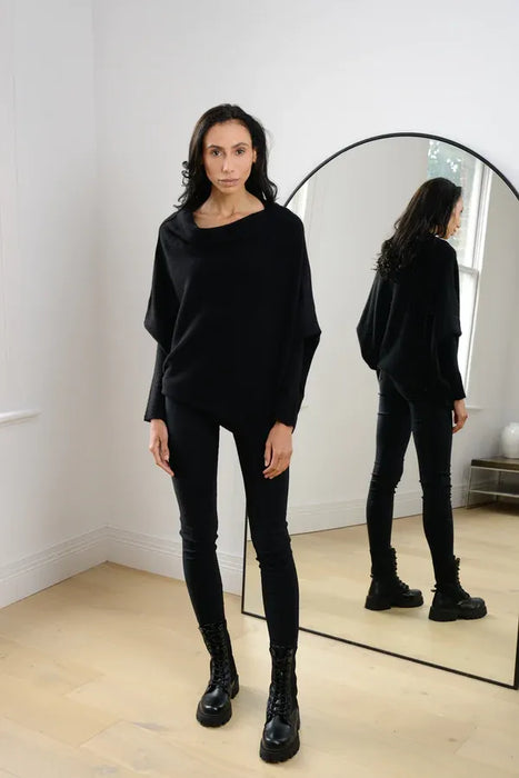 Asymmetric Draped Jumper