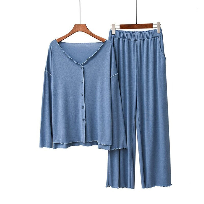 Cotton Long-Sleeved Trousers For Women