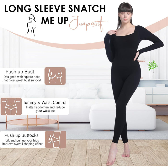 Long Sleeve Sculpting Jumpsuit