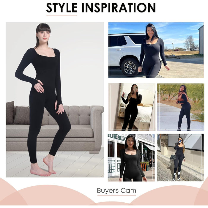 Long Sleeve Sculpting Jumpsuit