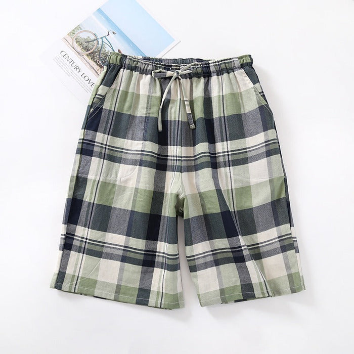 Men & Women Lattice Pajamas Shorts