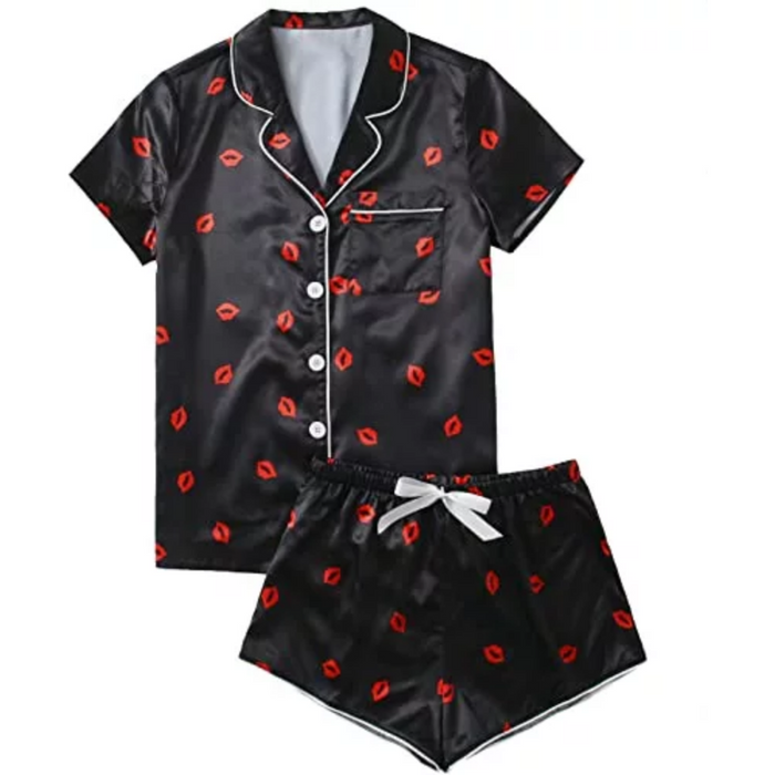 Women's Short Shirt And Short Pajamas Sets