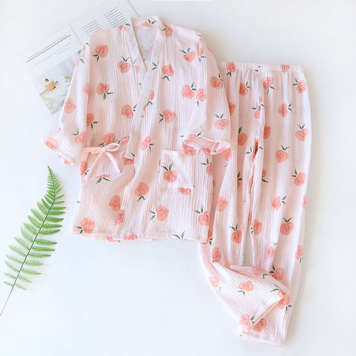 Japanese Kimono Summer Long-Sleeved — My Comfy Pajama