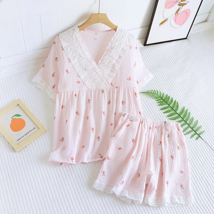 Summer Pajamas Homewear Suit Women