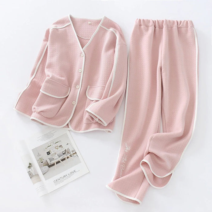 Layer Solid Pajamas Set