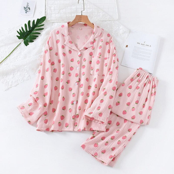 Japanese Cotton Gauze Ladies Pajamas