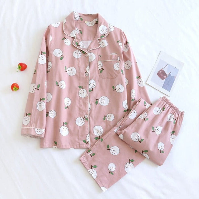 Fruits Pattern Sleepwear For Women's