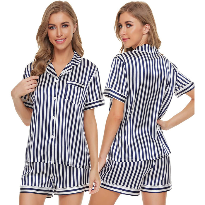 Women's Lounge Sleepwear Stripe Sets