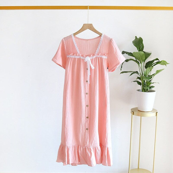 Nightwear Short Sleeved Dress