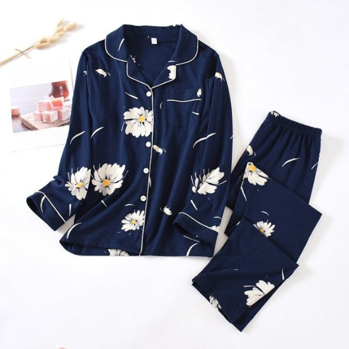 Flowers Long-Sleeved Suit