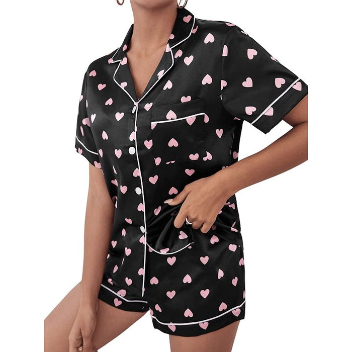 Button Down 2 Piece Pajama Set