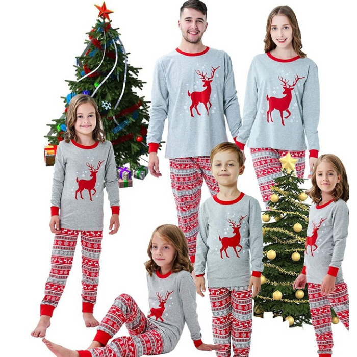 The Xmas ReinDeer Romper Family Pajama Set