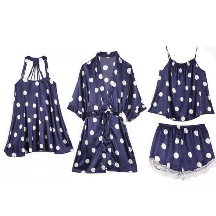 Silk Polka Dot Pajama Set