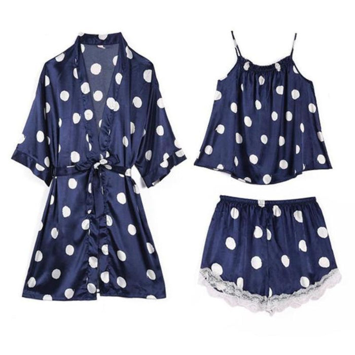 Silk Polka Dot Pajama Set