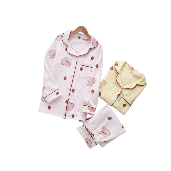 Bear Long-Sleeved Pajama Set