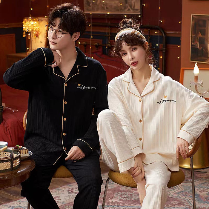 The Elegant Winter Couple Pajama Sets