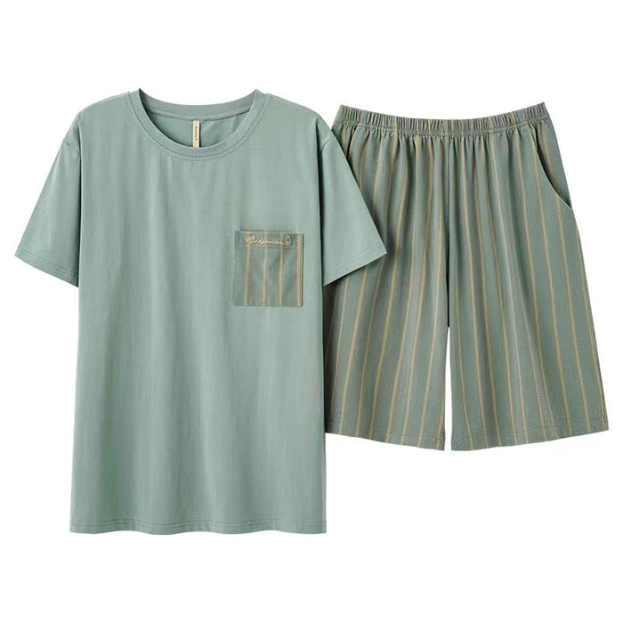 The Green Basic Pajama Men Set