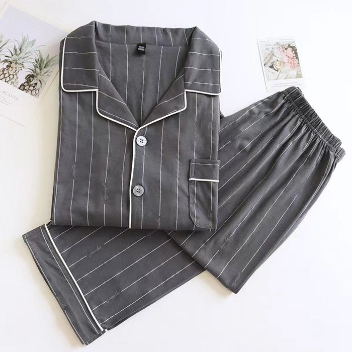 The Stripes Gray Pajama Men Set