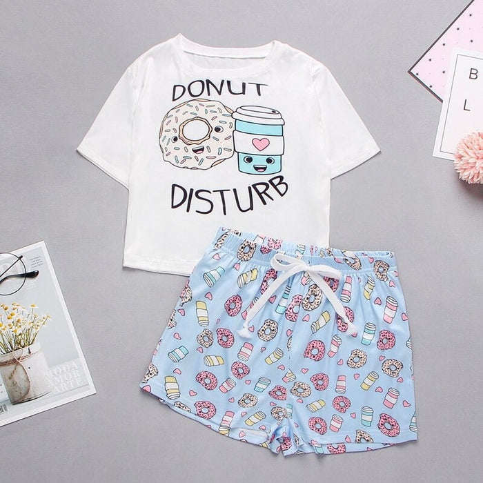 Printed T-shirts & Short 2 Piece Set