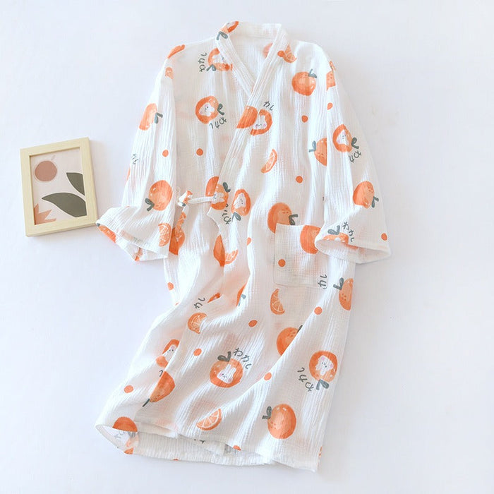 Women Summer Japanese Casual Bathrobe