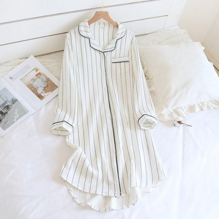 Striped Home Nightwear Dress