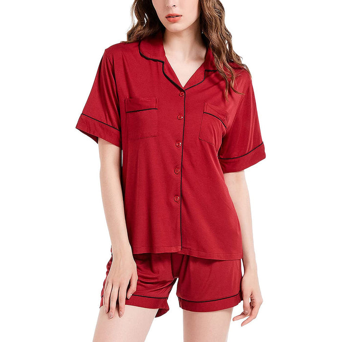 Womens Pajamas Set Two Piece Short Sleepwear