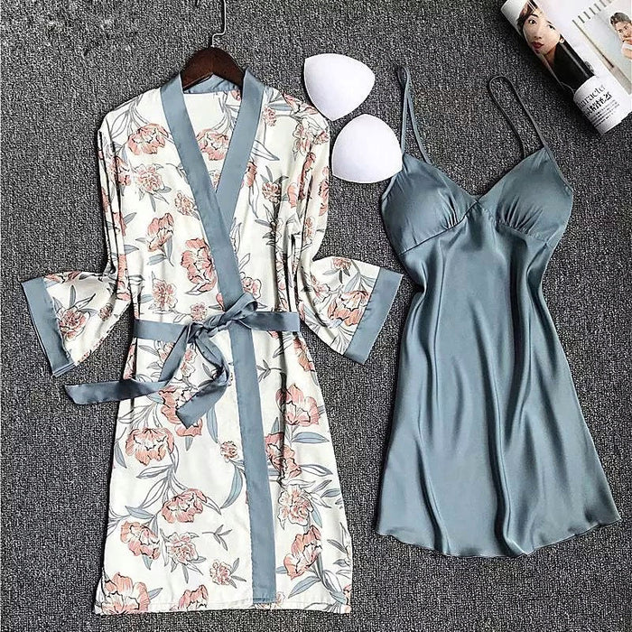 The Luxurious 3 Piece Nightdress Set Women