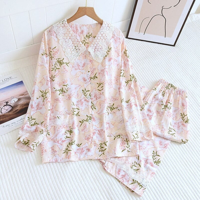 Large Flower Homewear Suit