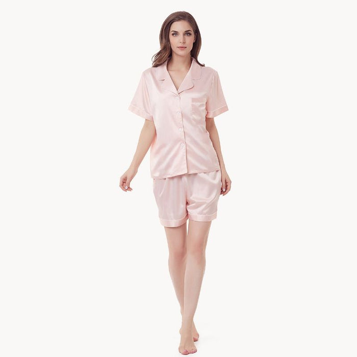 Customized Bridal Silk Shorts Pajamas