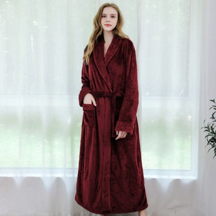 Customized Couple of Long Plush Bathrobes