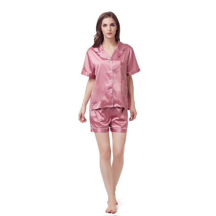 Customized Bridal Silk Shorts Pajamas