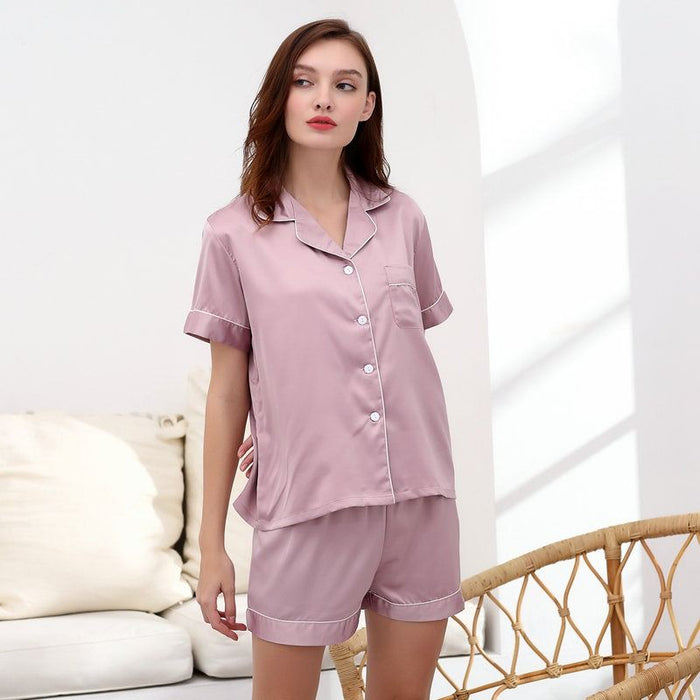 Personalized Women's Bridesmaid Silk Sleepwear Pajamas