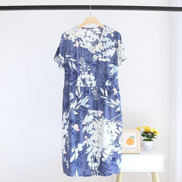 Women Viscose Short Sleeve Dress