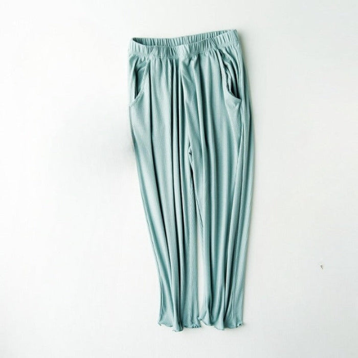 Women's Elastic Cotton Pants