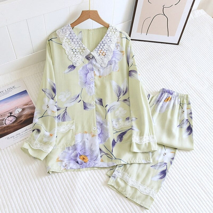 Large Flower Homewear Suit