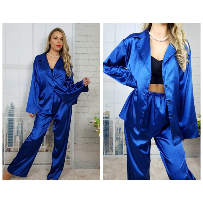 Women Long Sleeves Leg Pants Trouser Suits