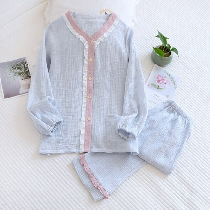 V-Neck Women's Pajama Set