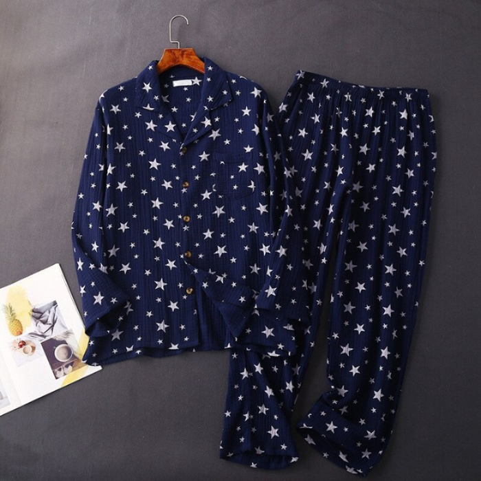 Cotton Crepe Pajama Suit