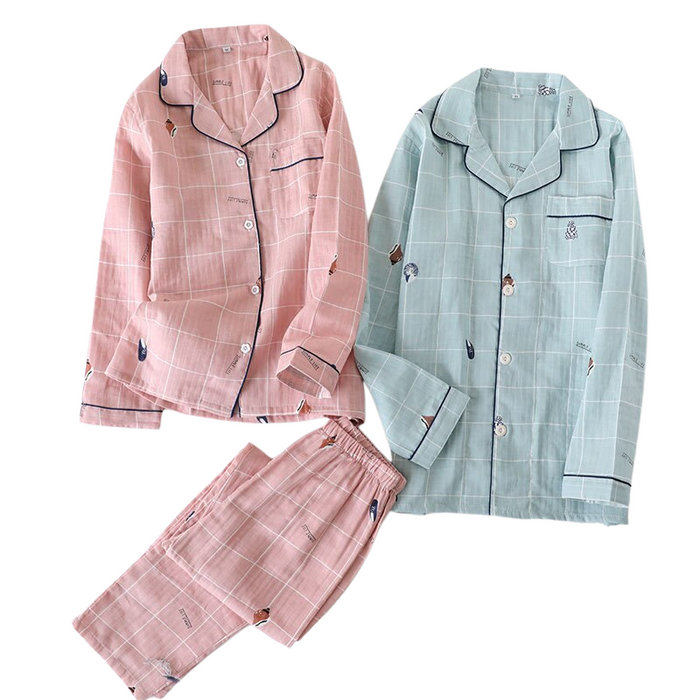 Japanese Block Style Pajama Set