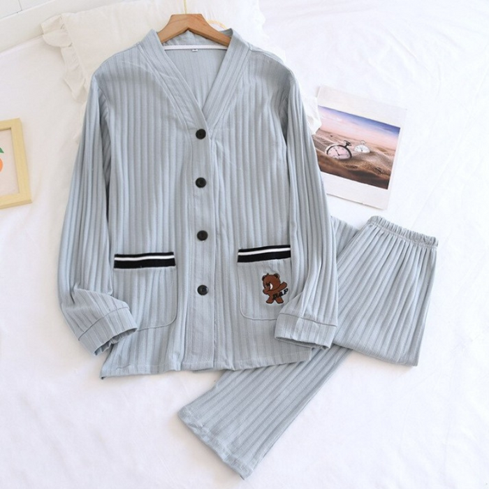 Women's Long Sleeved Pajamas Set