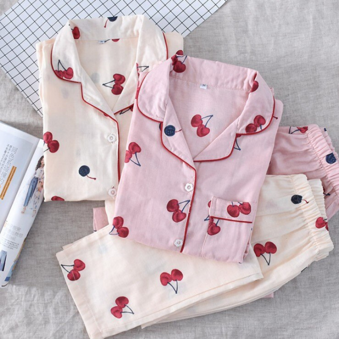 Printed Cotton Pajama Set