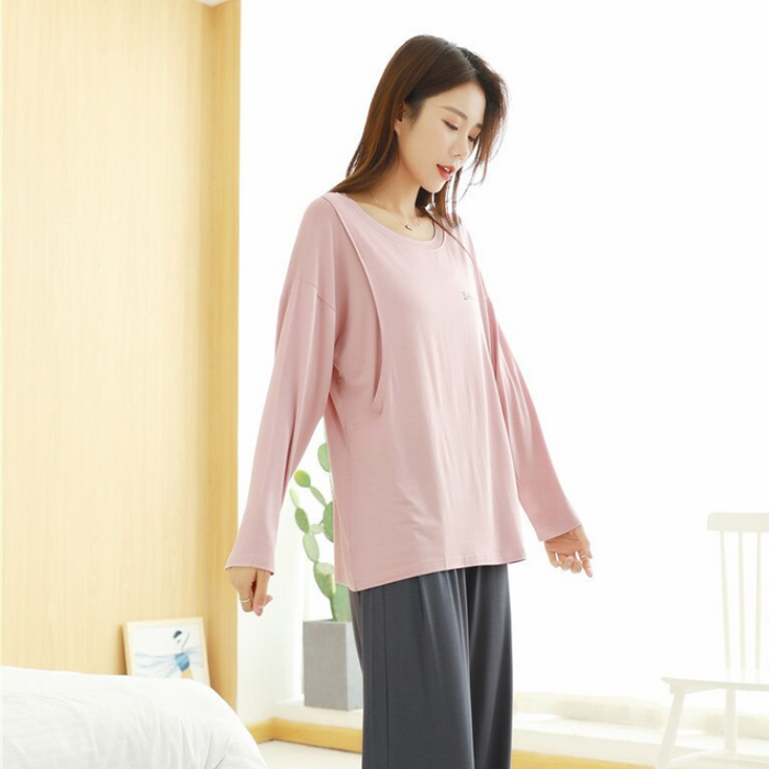 Maternity Breathable Home Wear Pajama Set