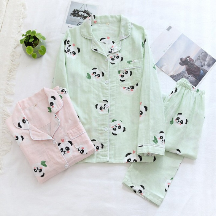 Pure Cotton Ladies Two-Piece Pajamas