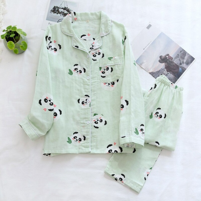 Pure Cotton Ladies Two-Piece Pajamas