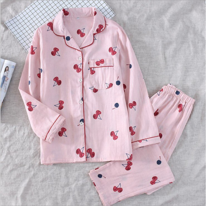 Printed Cotton Pajama Set