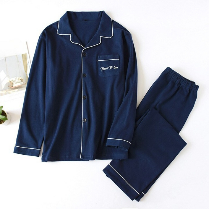 Long Sleeved Pajama Suit Set